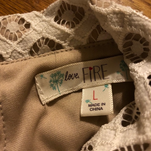 5/$25! Lace Mock Neck Sleeveless Top - Picture 3 of 3